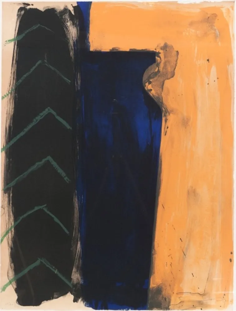 Lithograph Nupen - Adieu XXème