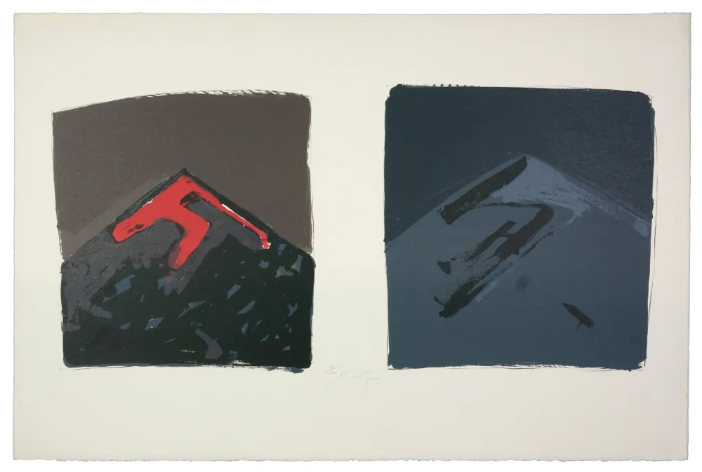 Lithograph Nupen - Dissolving