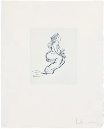 Etching Oldenburg - Mermaid
