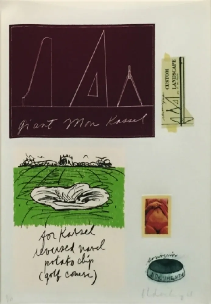 Lithograph Oldenburg - NOTES (KASSEL)