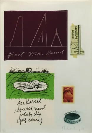 Lithograph Oldenburg - NOTES (KASSEL)