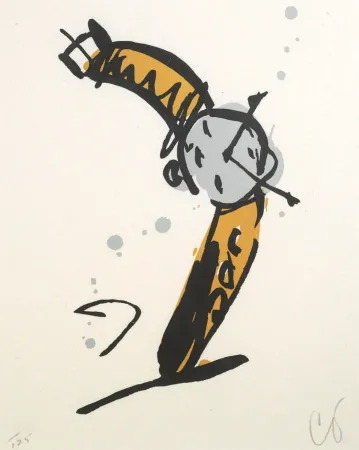 Lithograph Oldenburg - Wrist Watch Rising, from Art Pro-Choice II