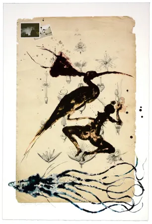 Lithograph Olguin - Sans itre