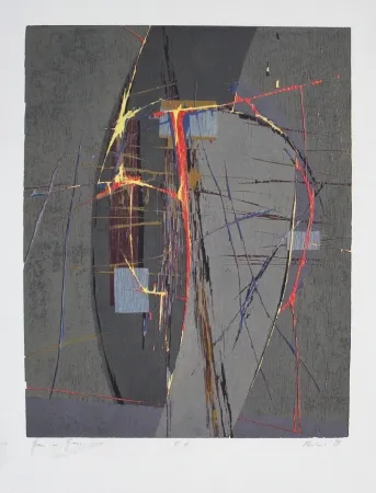 Woodcut Olschewski - Grau in Grau / Gray in Gray