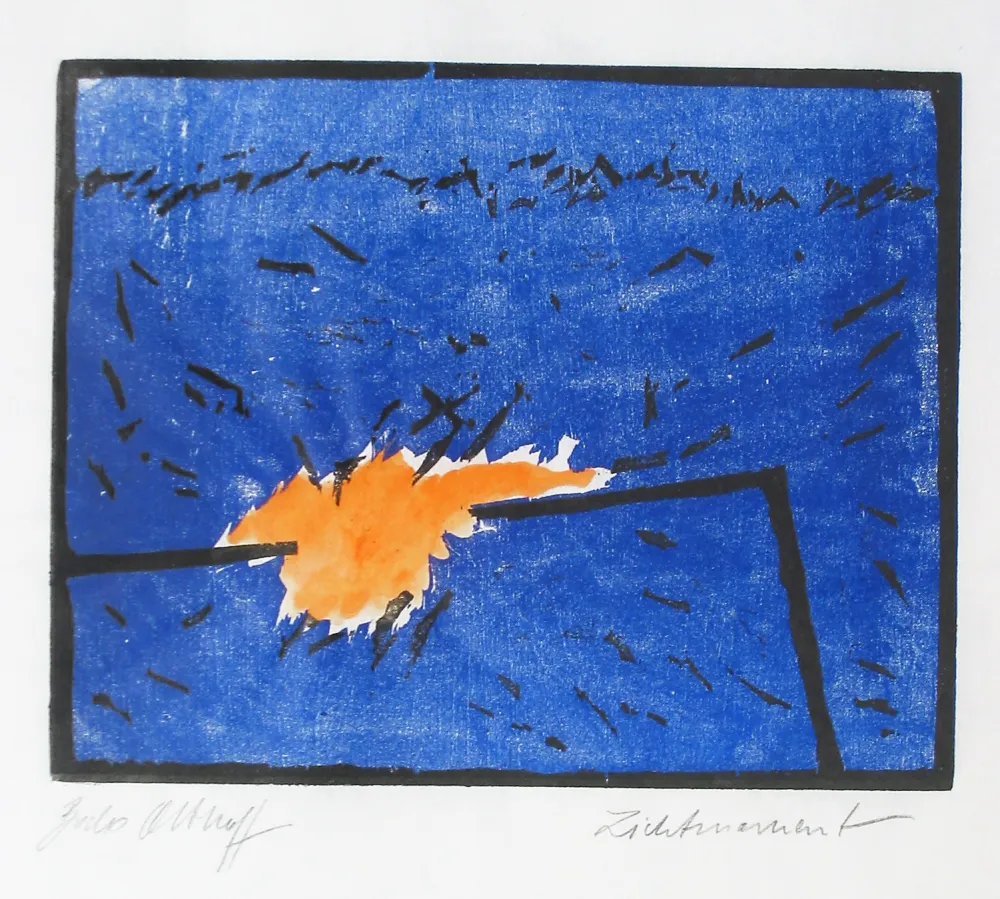 Woodcut Olthoff - Lichtmoment (Light Moment)
