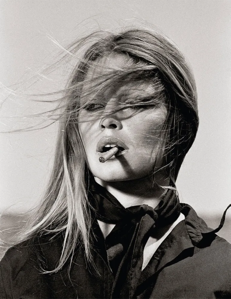 Photography O'neil - Brigitte Bardot Smoking a Cigar