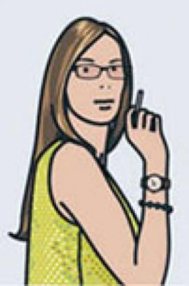 Screenprint Opie - Ruth Smoking 2