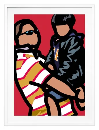 Screenprint Opie - Tourist with child