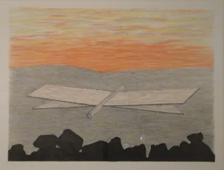 Lithograph Oppenheim - Der Zypressenschwärmer.