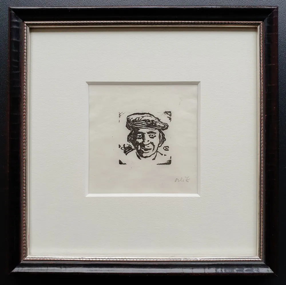 Woodcut Orlik - Kleiner Kopf