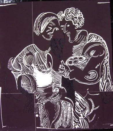 Engraving Ortega - AMOR CAMPESINO