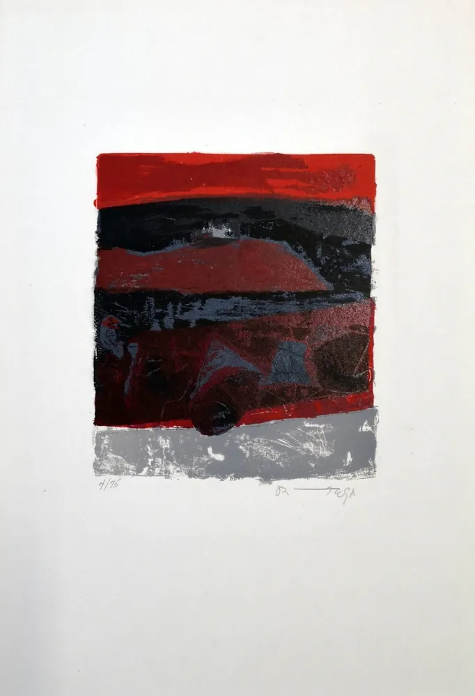 Lithograph Ortega - Exodus