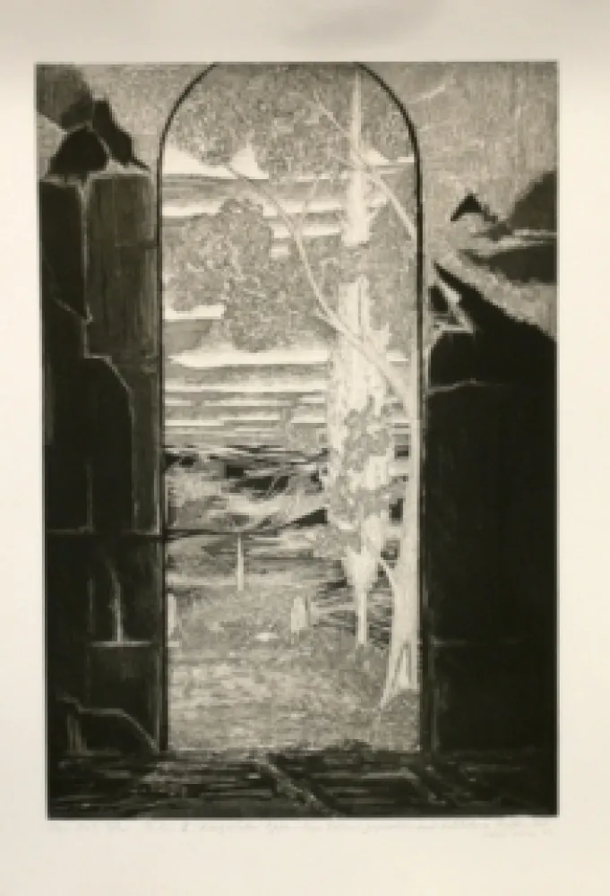 Etching Ortner - Tholos VI - Deuxième état