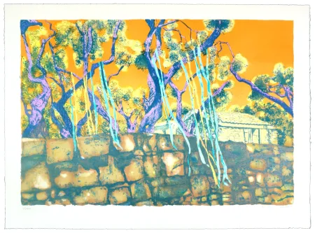 Lithograph Orzelek - Wishing Trees