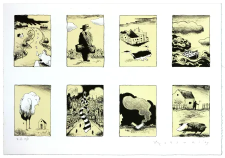 Lithograph Otsuki - Je ne rentre pas à la maison