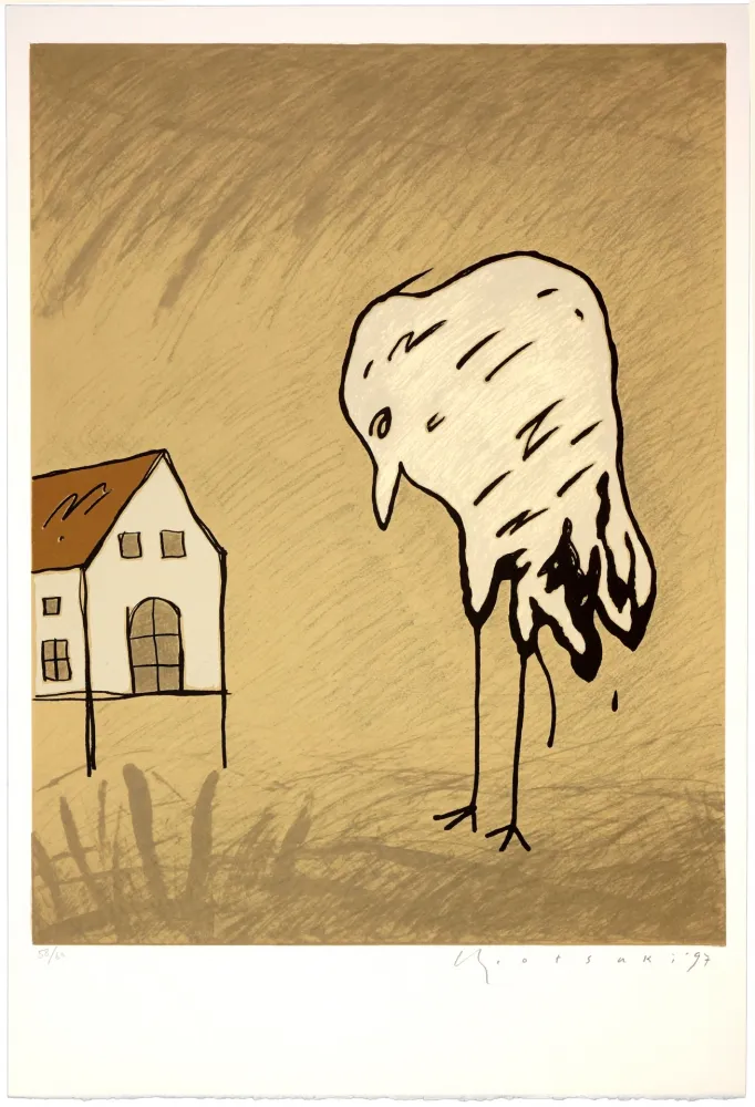 Lithograph Otsuki - Je rentre pas à la maison