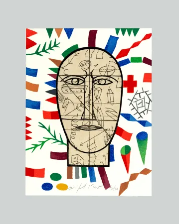 Screenprint Paladino - Allegretto