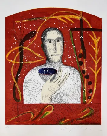 Etching And Aquatint Paladino - Astronomico 