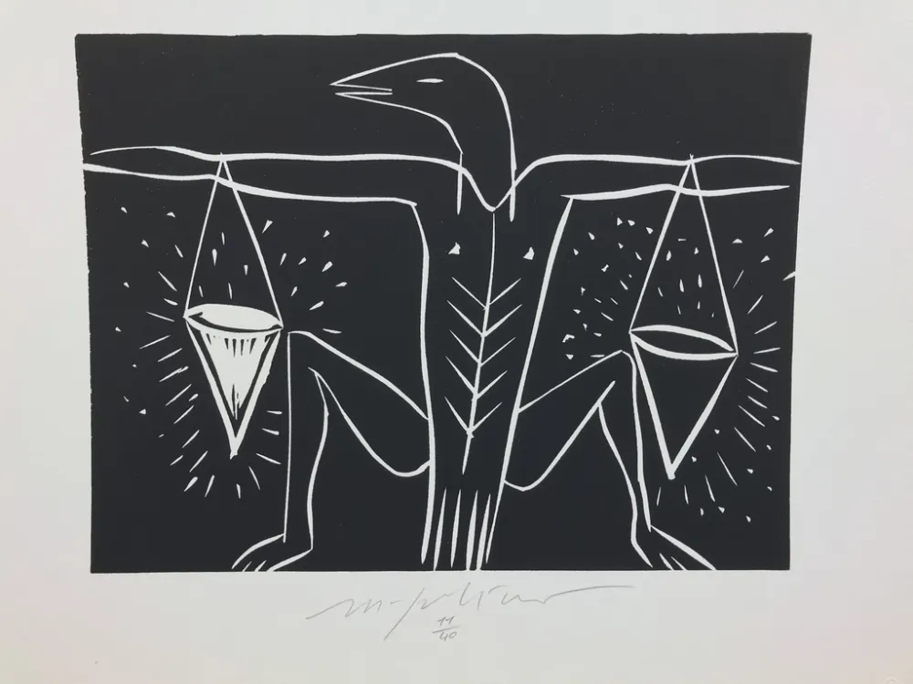 Etching Paladino - Bilancia