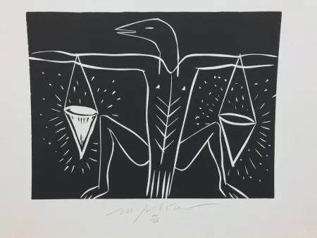 Etching Paladino - Bilancia