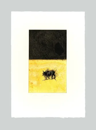 Etching And Aquatint Paladino - Bue