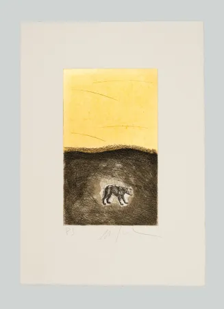 Etching And Aquatint Paladino - Cane