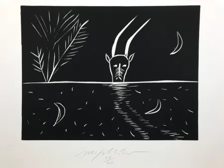 Etching Paladino - Capricorno