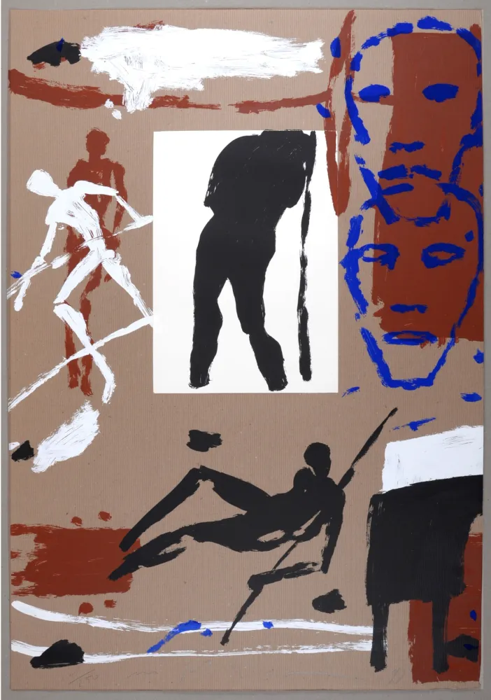 Screenprint Paladino - Composition