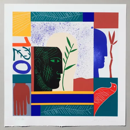 Screenprint Paladino - Composizione