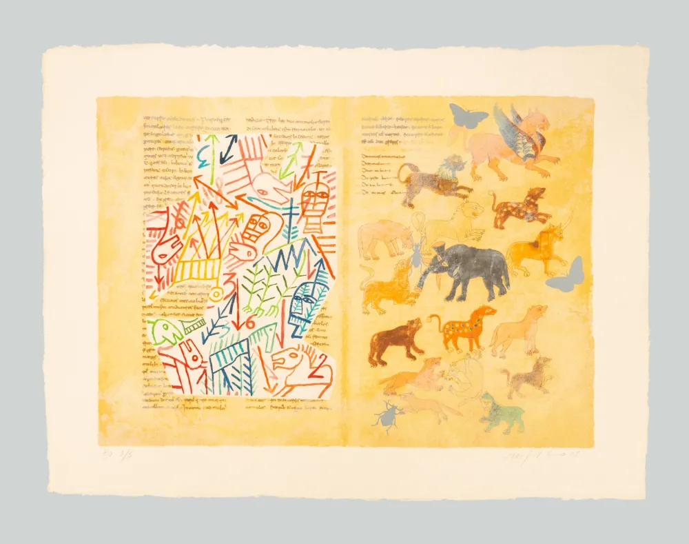 Etching Paladino - De universo 2 (Rabanus Maurus)