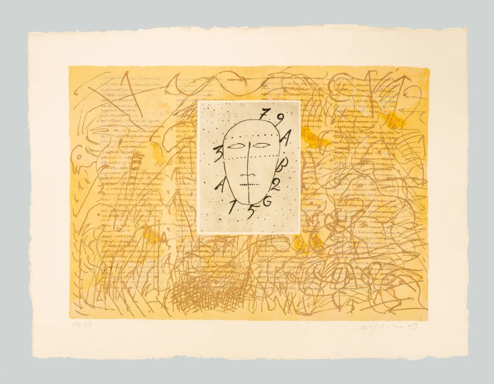 Etching Paladino - De universo 3 (Rabanus Maurus)