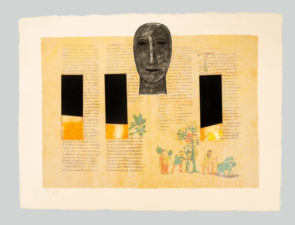 Etching Paladino - De universo 7 (Rabanus Maurus)