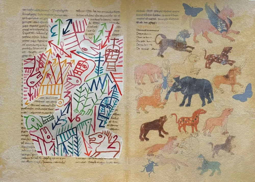 Screenprint Paladino - De Universo due 