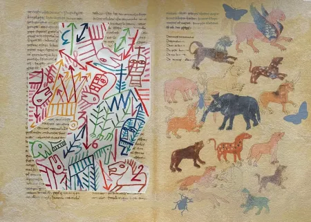 Screenprint Paladino - De Universo due 