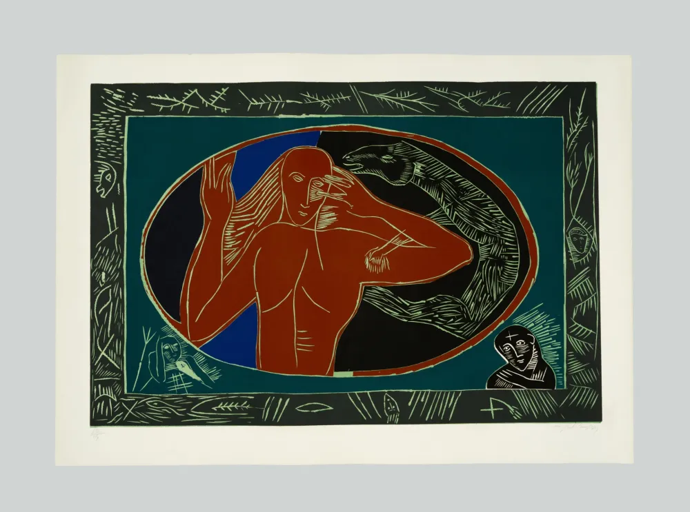 Linocut Paladino - Elpodbomool