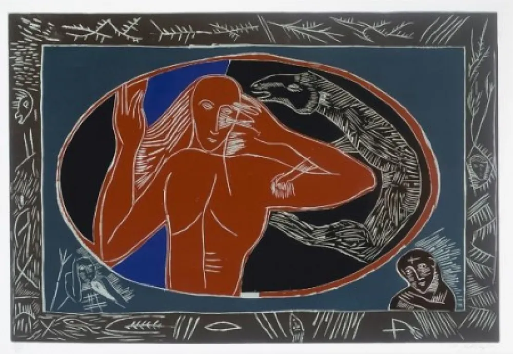 Linocut Paladino - Elpodbomool