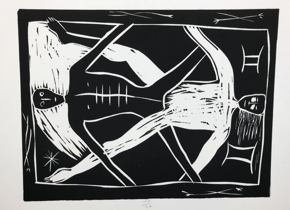 Etching Paladino - Gemelli