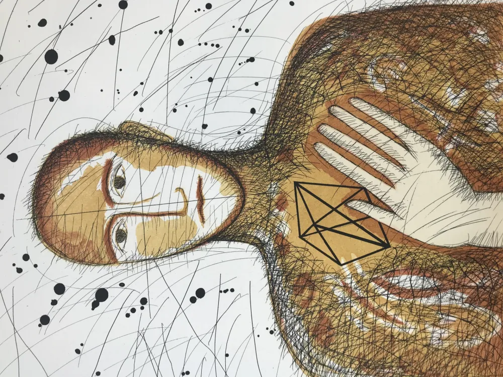 Etching And Aquatint Paladino - Geometrico