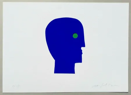 Screenprint Paladino - I volti