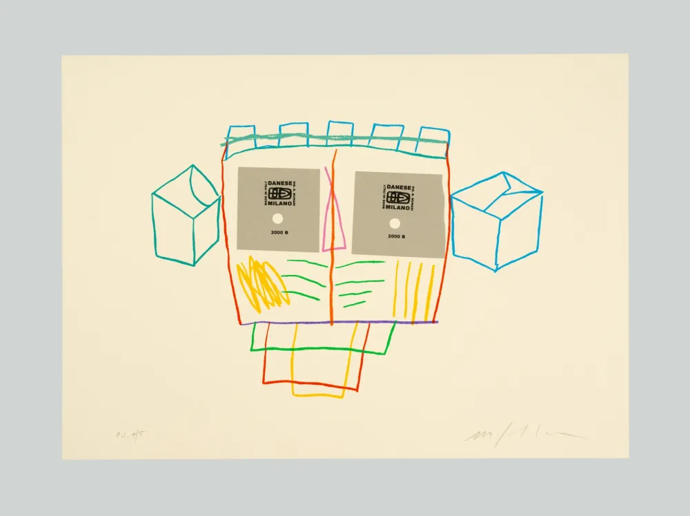 Screenprint Paladino - I volti