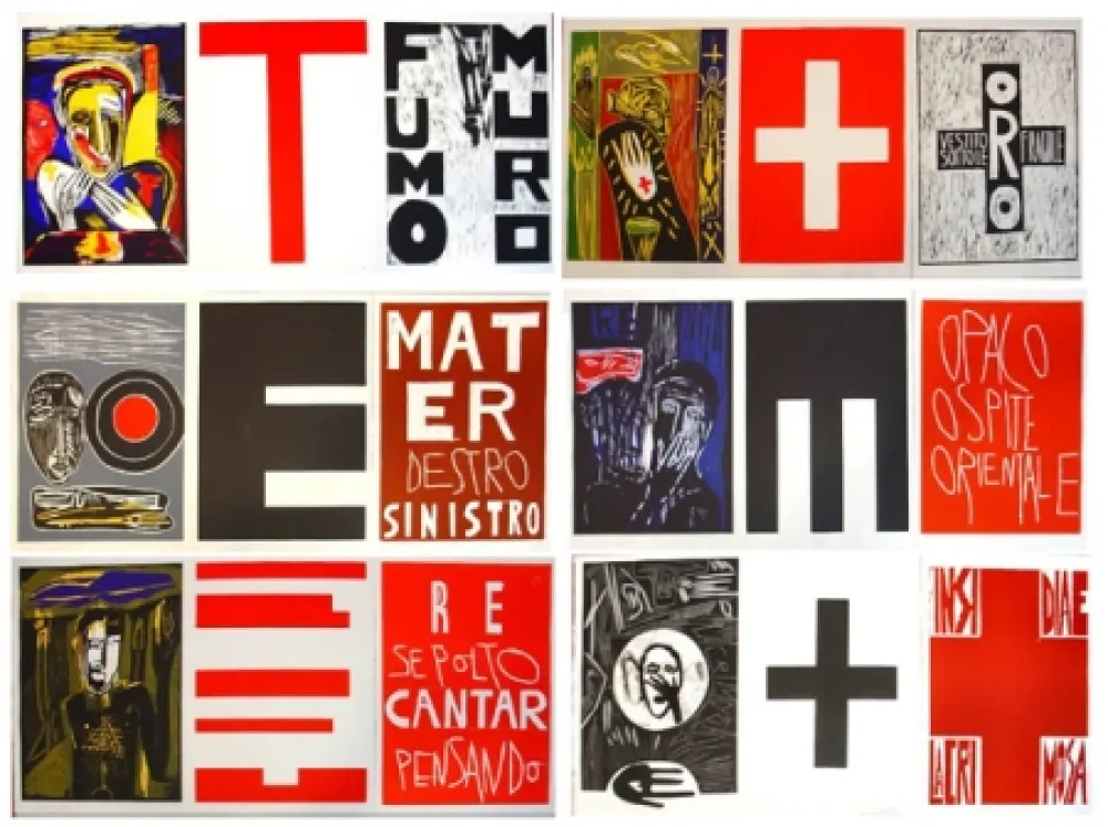 Woodcut Paladino - Lacrimose