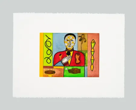 Etching And Aquatint Paladino - Matematico 2