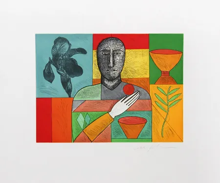 Etching And Aquatint Paladino - Mathematico 4