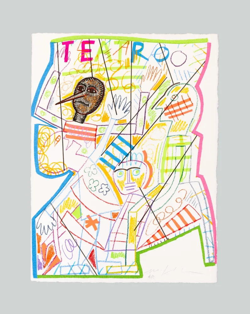 Screenprint Paladino - Pinocchio