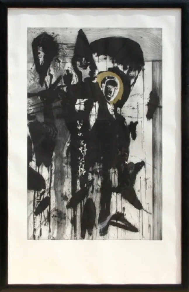 Etching Paladino - Poeta Occidentale - Triptych #2