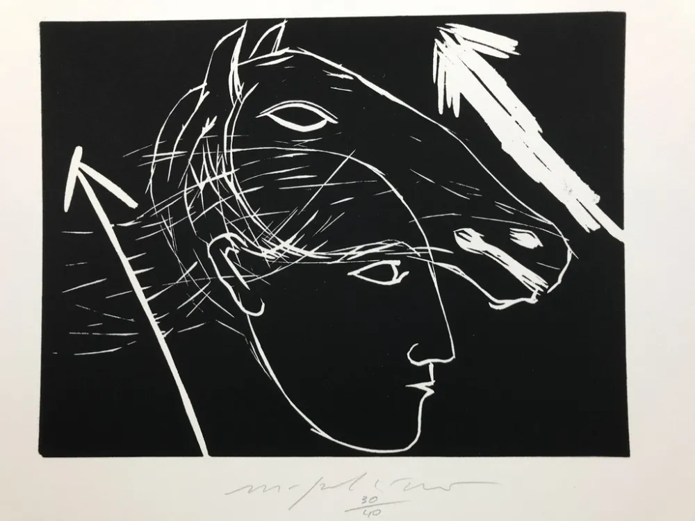 Etching Paladino - Sagittario