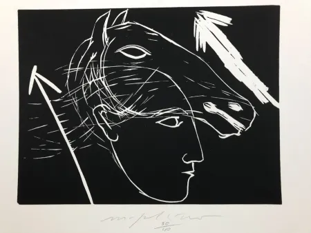 Etching Paladino - Sagittario