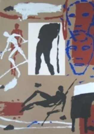 Lithograph Paladino - Sans titre