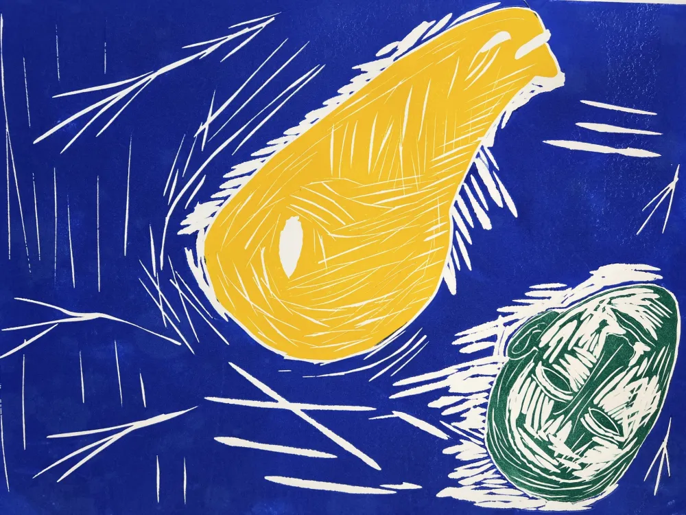 Woodcut Paladino - Senza titolo