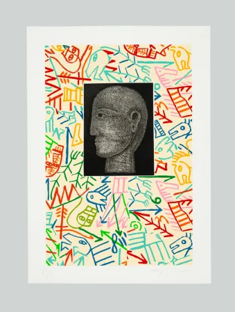 Linocut Paladino - Senza titolo